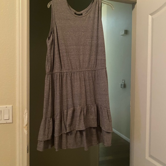 Lane Bryant Dresses & Skirts - Lane Bryant Heather Gray Tiered Mini Dress